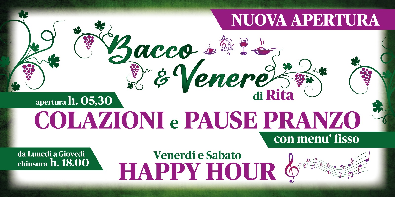 Bacco & Venere Nuova Apertura